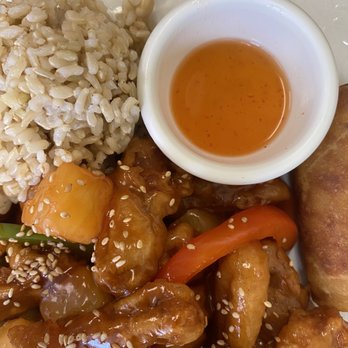 Pinellia Vegan Asian Restaurant - L16. Sweet and Sour Sesame Soy Protein Lunch Special - Vegan Near Me - South Bend, Indiana