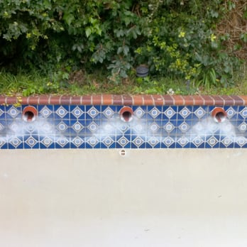 Froggy's Pool Services - Calcium build up (BEFORE tile blasting) - Pool & Hot Tub Service Near Me Froggy's Pool Services - Calcium build up (BEFORE tile blasting) - Pool & Hot Tub Service Near Me