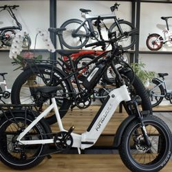 Riding 5 Electric Bikes - E-bikes on display