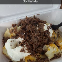 Camelback Corner Convience Store - Baked potato with chopped brisket. Tastes excellent.