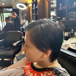 Joshua's Barbershop - After. Final hair cut.