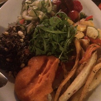 Salty Sow - Chef's vegetables plate was awesome and huge. Warm and cold veggies in a light dressing - American Near Me - Austin, Texas