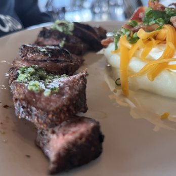 BrickTop's - Steak Frites w/loaded whipped potatoes - New American Near Me - Frontenac, Missouri BrickTop's - Steak Frites w/loaded whipped potatoes - New American Near Me - Frontenac, Missouri