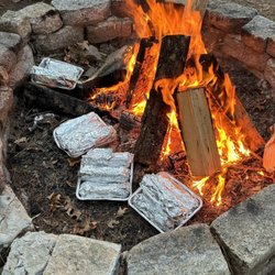 Camp Kiwanee - Fire pit - no grille over the top, but we made it work!