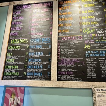 Playa Bowls - Menu - Acai Bowls Near Me - Fairfax, Virginia Playa Bowls - Menu - Acai Bowls Near Me - Fairfax, Virginia