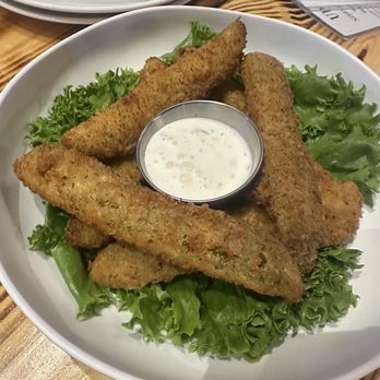 Up North Axe & Tap - Fried Pickle Spears - Sports Bars Near Me - Libertyville, Illinois
