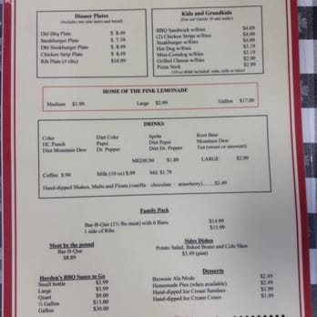 Hayden's - Back menu - Barbeque Near Me - Poplar Bluff, Missouri