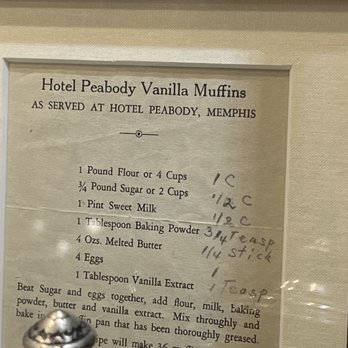 The Peabody Memphis - Original menu items served from yester-year. - Hotels Near Me - Memphis, Tennessee The Peabody Memphis - Original menu items served from yester-year. - Hotels Near Me - Memphis, Tennessee