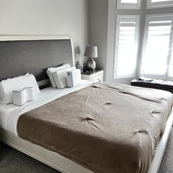 I told him I will change the sheets after they clean and they still arranged our bed so well