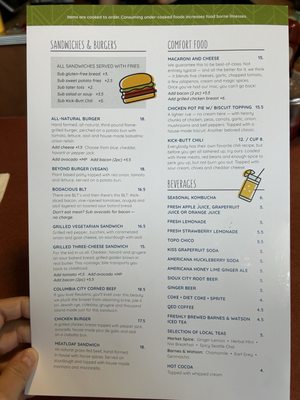 Menu photo 7 Geraldine's Counter Seattle, WA