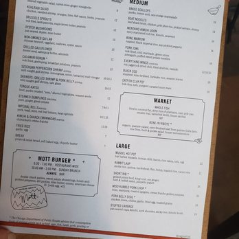 Mott St - Menu - Asian Fusion Near Me - Chicago, Illinois