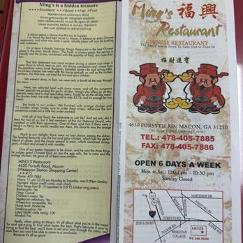 Ming's Restaurant - Chinese Near Me - Macon, Georgia Ming's Restaurant - Chinese Near Me - Macon, Georgia