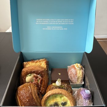 Sebastian Bakehouse - Chocolate croissant, pig and fig, ham/cheese croissant, Ube donut, mango with pearl (sago) donut, tiramisu. All 10/10 for me - Bakeries Near Me - Cincinnati, Ohio Sebastian Bakehouse - Chocolate croissant, pig and fig, ham/cheese croissant, Ube donut, mango with pearl (sago) donut, tiramisu. All 10/10 for me - Bakeries Near Me - Cincinnati, Ohio