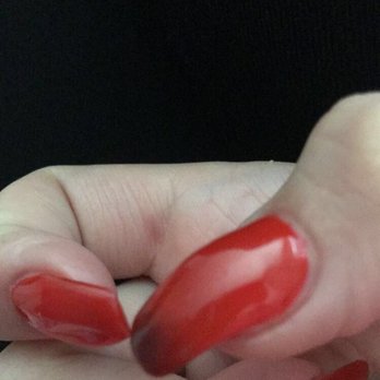Beauty Nail Salon - These are the nails she fixed AFTER THE OTHERS PEELED RIGHT OFF. Extremely lumpy, uneven!!! - Nail Salons Near Me - Henderson, Nevada