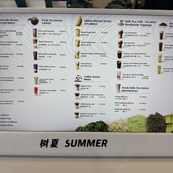 Shu Shia - Menu - Bubble Tea Near Me - Cupertino, California