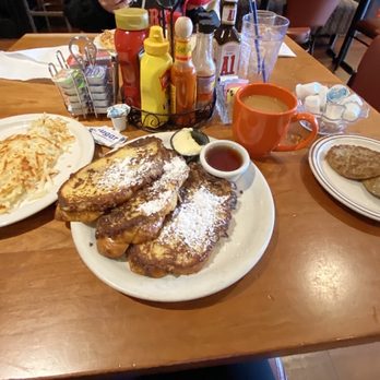 Casey's - Cinnamon French toast Hash brown Sausage patties Coffee - American Near Me - Zephyr Cove, Nevada Casey's - Cinnamon French toast Hash brown Sausage patties Coffee - American Near Me - Zephyr Cove, Nevada