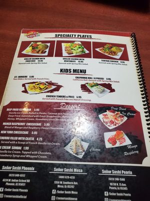 Menu photo 3 Senor Sushi Phoenix, AZ