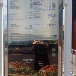 McDonald's - Speisekarte