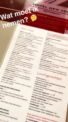 Menu photo 5 Hotel New York Rotterdam, ZH
