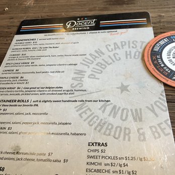 Docent Brewing - Sandwiches Near Me - San Juan Capistrano, California Docent Brewing - Sandwiches Near Me - San Juan Capistrano, California
