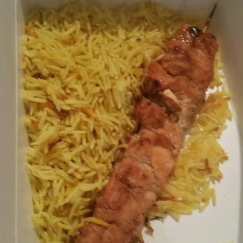 The Kebab Shop - Salmon and saffron rice - Mediterranean Near Me - San Diego, California
