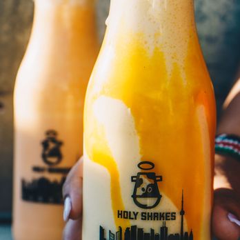 Holy Shakes - Mango Elaichi (Cardamom) Milkshake  Gajjar Halwa (Carrot Pudding) -back Both are incredible! ($8 each) - Desserts Near Me - Brampton, Ontario