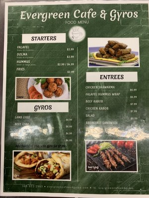 Menu photo 6 Evergreen Cafe and Gyros Olympia, WA