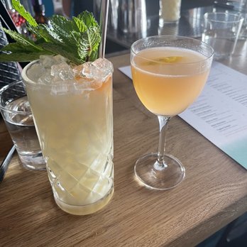 Fogbird - Angry Bird on the left and the Swan Song. Both drinks very refreshing. Perfect for a hot day - Cocktail Bars Near Me - San Mateo, California Fogbird - Angry Bird on the left and the Swan Song. Both drinks very refreshing. Perfect for a hot day - Cocktail Bars Near Me - San Mateo, California