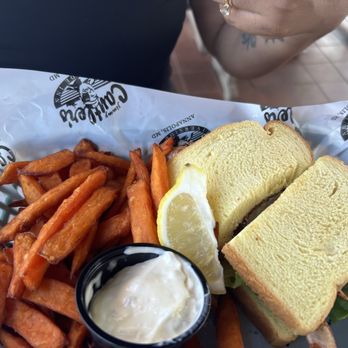 Cantler's Riverside - Soft Crab Sandwich - Seafood Near Me - Annapolis, Maryland