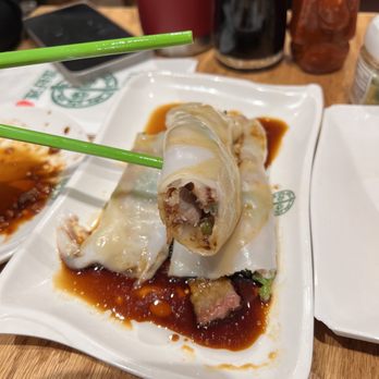 Tim Ho Wan - Hell's Kitchen - RR1. Steamed Rice Roll Stuffed with BBQ Pork - Dim Sum Near Me - New York, New York Tim Ho Wan - Hell's Kitchen - RR1. Steamed Rice Roll Stuffed with BBQ Pork - Dim Sum Near Me - New York, New York