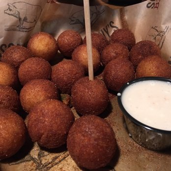 Sonny's BBQ - Donut balls with sweet tea glaze. A huge helping and a huge hit! - Barbeque Near Me - Pensacola, Florida Sonny's BBQ - Donut balls with sweet tea glaze. A huge helping and a huge hit! - Barbeque Near Me - Pensacola, Florida
