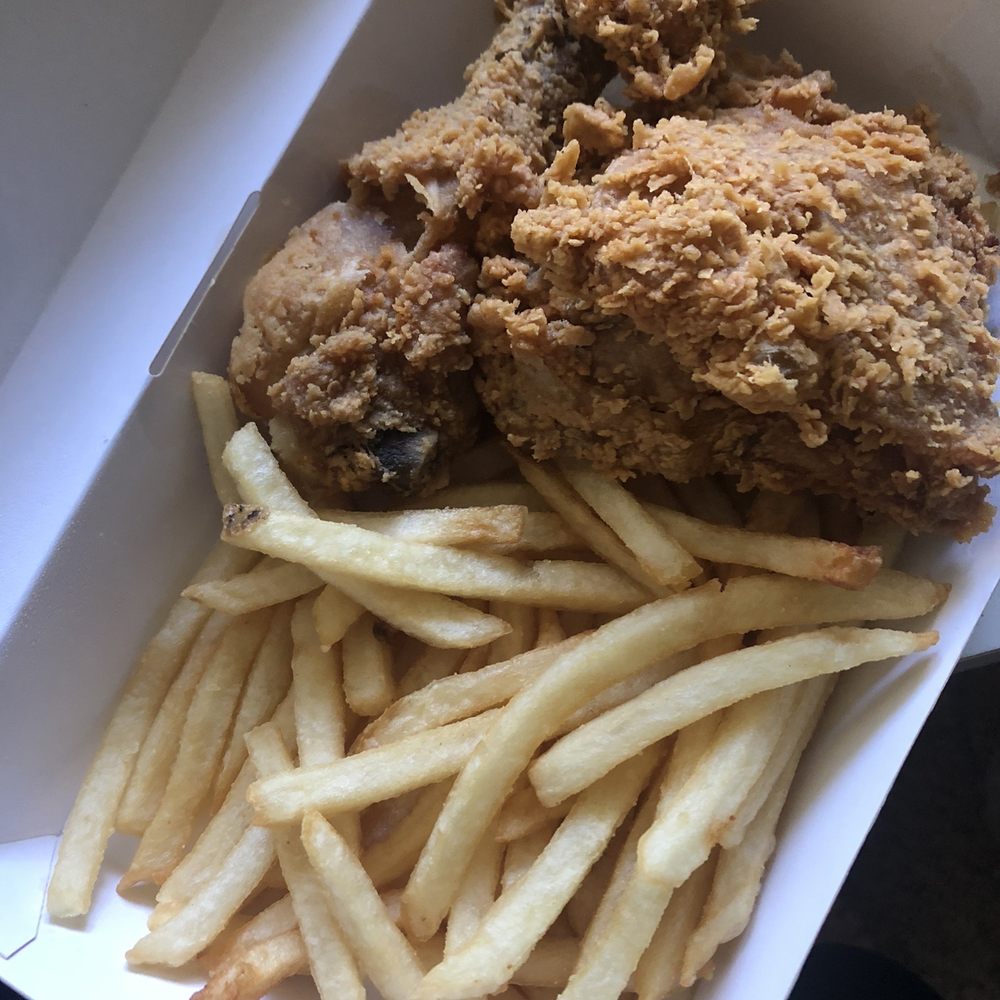Jollibee - 2 pc Chickenjoy with fries, comes w gravy (not pictured) - Chicken Shop Near Me - Alhambra, California