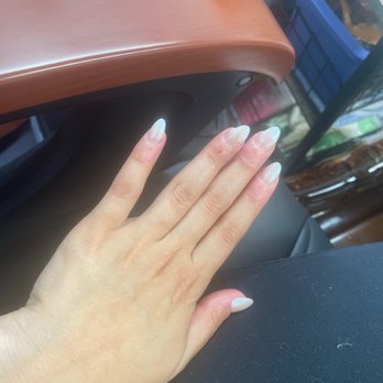 LA Nails - After I went to fix them (nickey princess salon) - Nail Salons Near Me - Clinton Township, Michigan