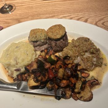 Cooper’s Hawk Winery & Restaurant - Parmesan-crusted filet medallions and pistachio-crusted grouper - Wine Bars Near Me - Clive, Iowa Cooper’s Hawk Winery & Restaurant - Parmesan-crusted filet medallions and pistachio-crusted grouper - Wine Bars Near Me - Clive, Iowa