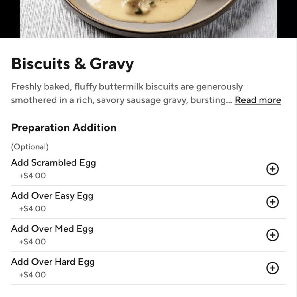 Daisy's Diner - The picture of their biscuits (plural not one) and gravy also - tasted horrendous like it was frozen and reheated from a can. - Diners Near Me - Brooklyn, New York Daisy's Diner - The picture of their biscuits (plural not one) and gravy also - tasted horrendous like it was frozen and reheated from a can. - Diners Near Me - Brooklyn, New York