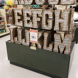 Hobby Lobby - Oh,Metal letters....the things to spell here.