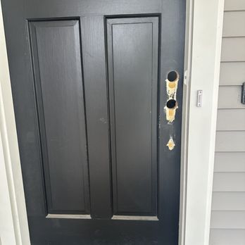 Accurate Locksmith & Security - 1920 door beginning remodel for updated hardware
Door now drilled for new decorative handle-set - Keys & Locksmiths Near Me - Hilliard, Ohio Accurate Locksmith & Security - 1920 door beginning remodel for updated hardware
Door now drilled for new decorative handle-set - Keys & Locksmiths Near Me - Hilliard, Ohio