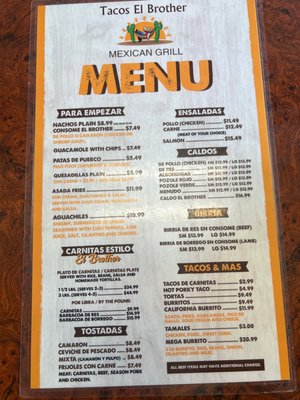 Menu photo 2 Tacos El Brother Mexican Grill Oxnard, CA Menu photo 2 Tacos El Brother Mexican Grill Oxnard, CA