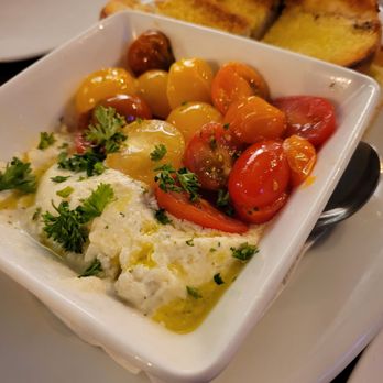 Elephant & Castle - Whipped Feta dip with roasted tomatoes and garlic bread - Pubs Near Me - Chicago, Illinois Elephant & Castle - Whipped Feta dip with roasted tomatoes and garlic bread - Pubs Near Me - Chicago, Illinois
