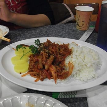 99 Chicken - Spicy Pork meal. Would suggest sticking to the fried chicken. - Korean Near Me - Santa Clara, California 99 Chicken - Spicy Pork meal. Would suggest sticking to the fried chicken. - Korean Near Me - Santa Clara, California