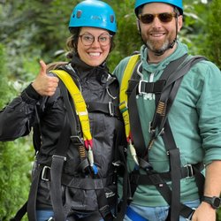 Bellevue Zip Tour - My wife and I
