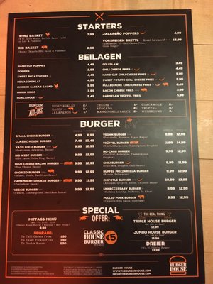 Menu photo 2 Burger House Munich, BY