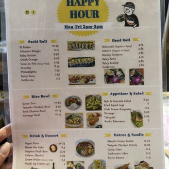 Sushi Yorimichi - Happy hour menu - Sushi Bars Near Me - San Diego, California Sushi Yorimichi - Happy hour menu - Sushi Bars Near Me - San Diego, California