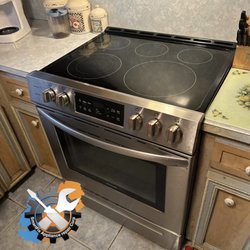 SmartFix Appliance Repair - Frigidaire electric range repair. Fixed oven heating issues and a broken stove element. Quick and honest kitchen appliance service.