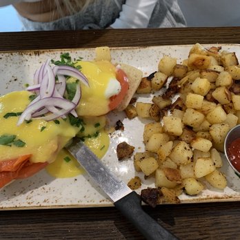First Watch - Salmon Benedick - Breakfast & Brunch Near Me - Lake Mary, Florida First Watch - Salmon Benedick - Breakfast & Brunch Near Me - Lake Mary, Florida