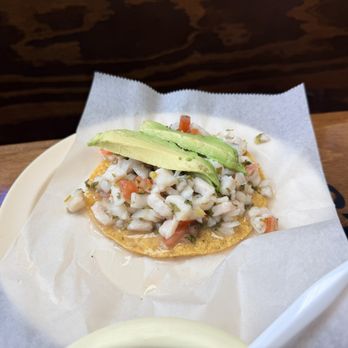 Taqueria Arandas - Ceviche Tostada ($4.99) - Mexican Near Me - Austin, Texas Taqueria Arandas - Ceviche Tostada ($4.99) - Mexican Near Me - Austin, Texas