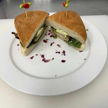 The Burgundy Rose Tearoom - Chicken pesto mozzarella - Party & Event Planning Near Me - Livermore, California