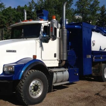 Strathcona Excavating - a blue and white truck - General Contractors Near Me - Sherwood Park, Alberta Strathcona Excavating - a blue and white truck - General Contractors Near Me - Sherwood Park, Alberta
