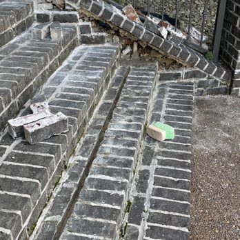 Miller Masonry - Damage to the steps and replacement of the cement from another contractor. - Masonry/Concrete Near Me - Smyrna, Tennessee Miller Masonry - Damage to the steps and replacement of the cement from another contractor. - Masonry/Concrete Near Me - Smyrna, Tennessee