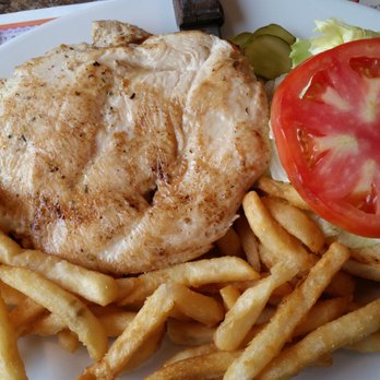 Somers Point Diner - Grilled chicken sandwich,  HUGE - American Near Me - Somers Point, New Jersey